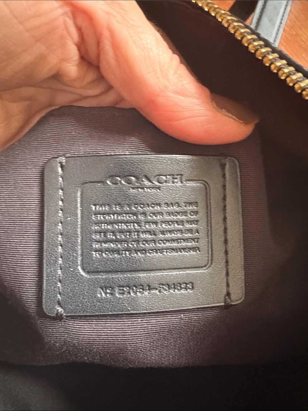 Coach Black Pebbled Leather Crossbody with Gold Hardware - Picture 2 of 10